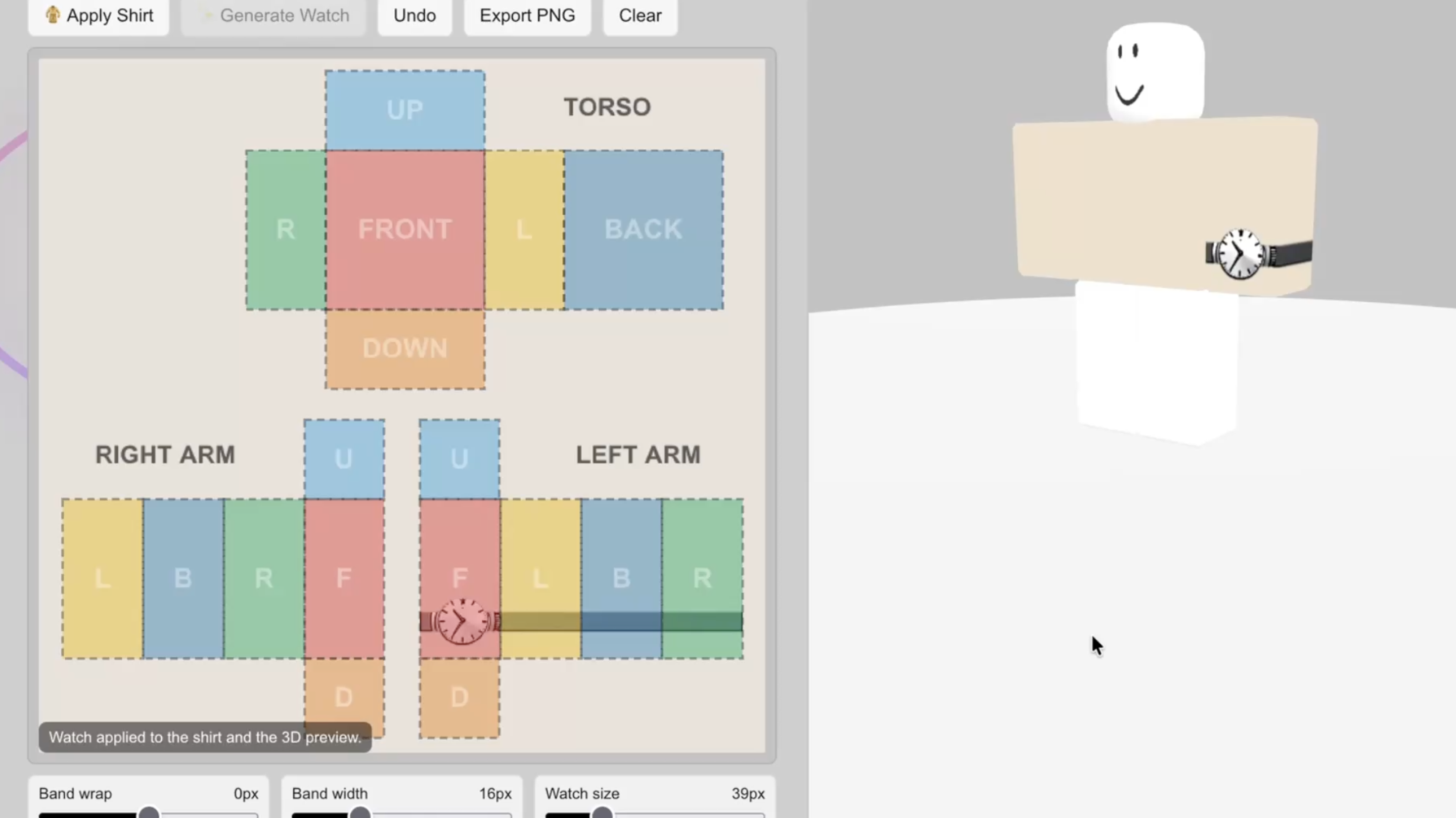 Version 3 watch editor and Roblox avatar preview